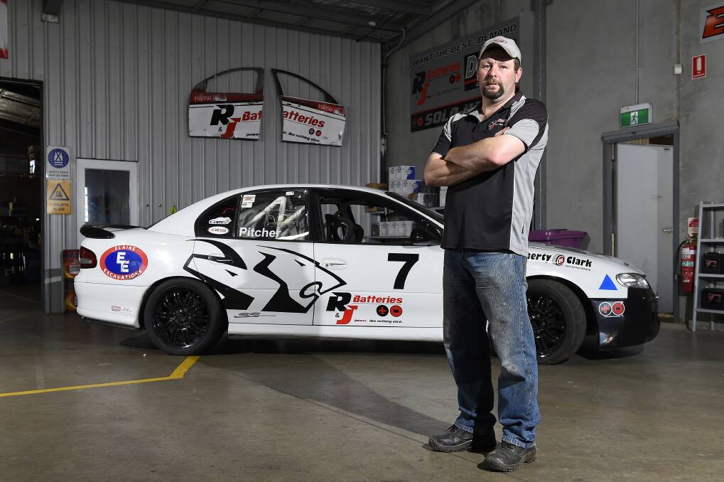 Excited: Ballarat V8 touring car driver Mick Pitcher will drive in Bathurst as part of its Easter festival. PICTURE: JUSTIN WHITELOCK
