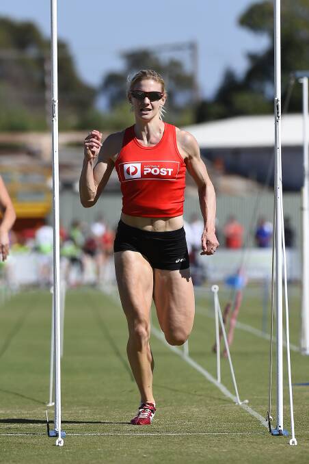 FAVOURITE: Melissa Breen’s campaign to win the Stawell Women’s Gift off scratch for the second time is on track. The 2012 winner won her heat off scratch with a time of 13.89 seconds. PICTURE: JUSTIN WHITELOCK