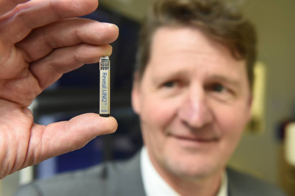 Implant: St John of God physician Dr John van den Broek has started using the small cardiac monitor  PICTURE: LACHLAN BENCE