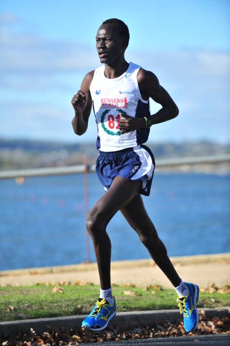 Duer Yoa - a winner in the Aths Vic XCR'14 15km road race in Ballarat
