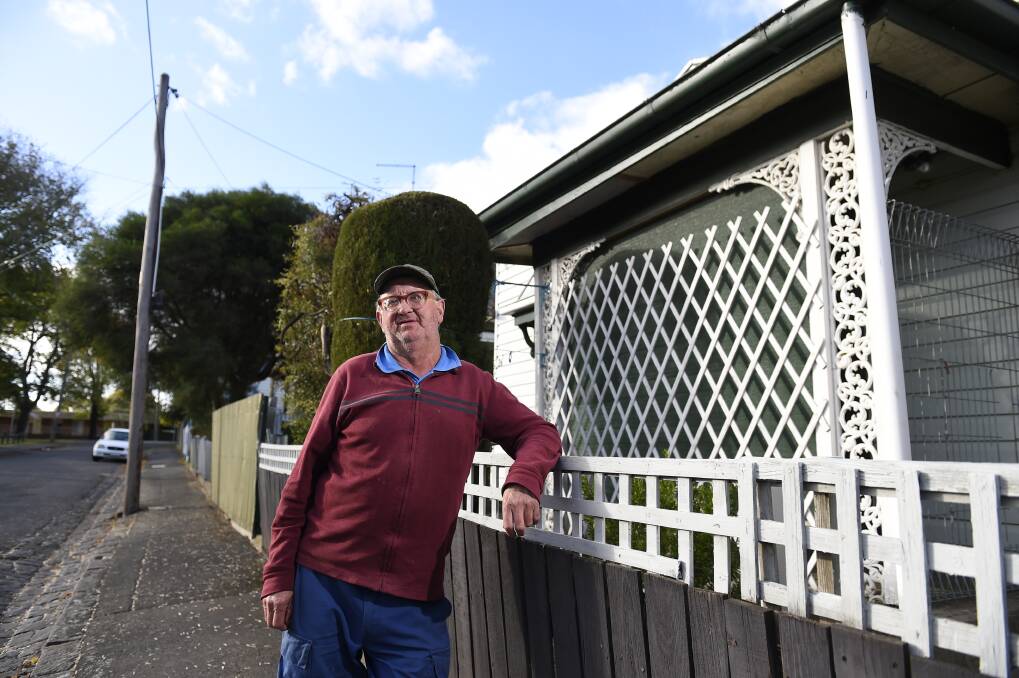 Disconnected: Peter McGeary was left without a phone line for several days after a truck knocked out his street’s main line.
PICTURE: JUSTIN WHITELOCK 