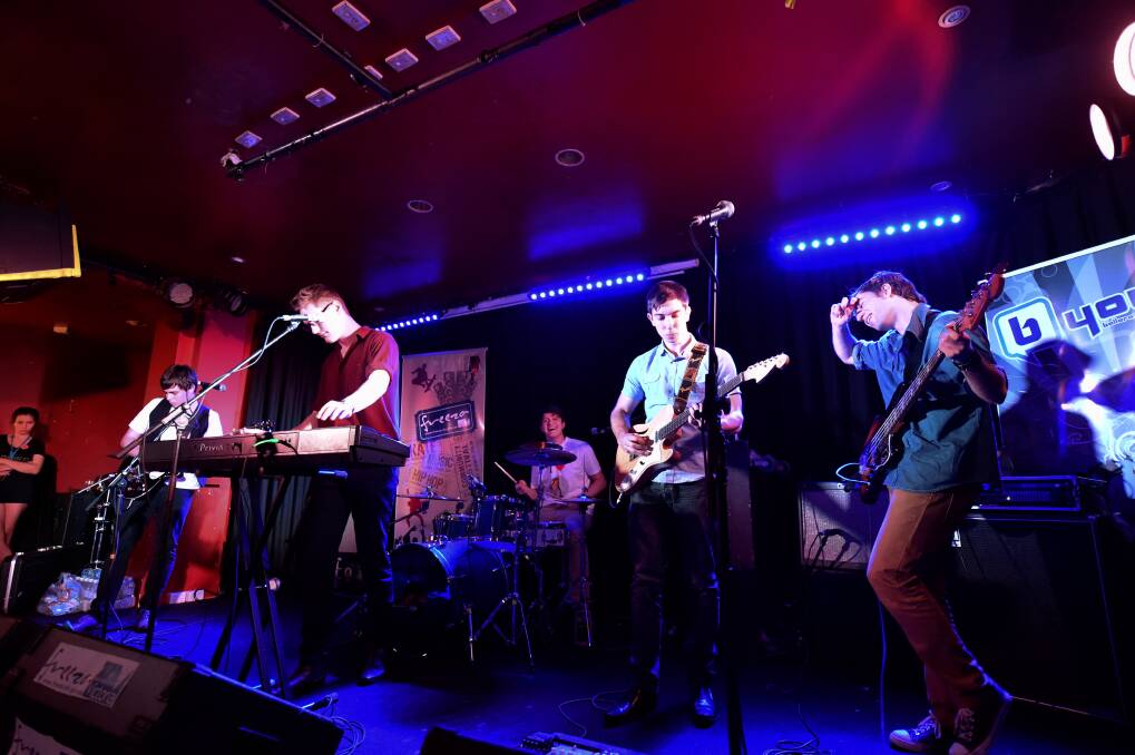 Hot contest: Paper Boat Armada performs at the Battle of the Bands regional final held at Karova Lounge. PICTURE: JEREMY BANNISTER