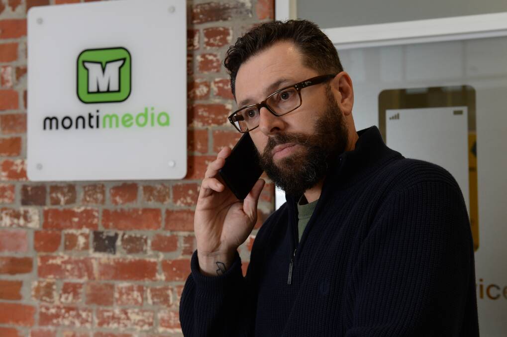 Richard Monty, director of Ballarat internet provider Montimedia, which has been hit by the collapse. PICTURE: KATE HEALY