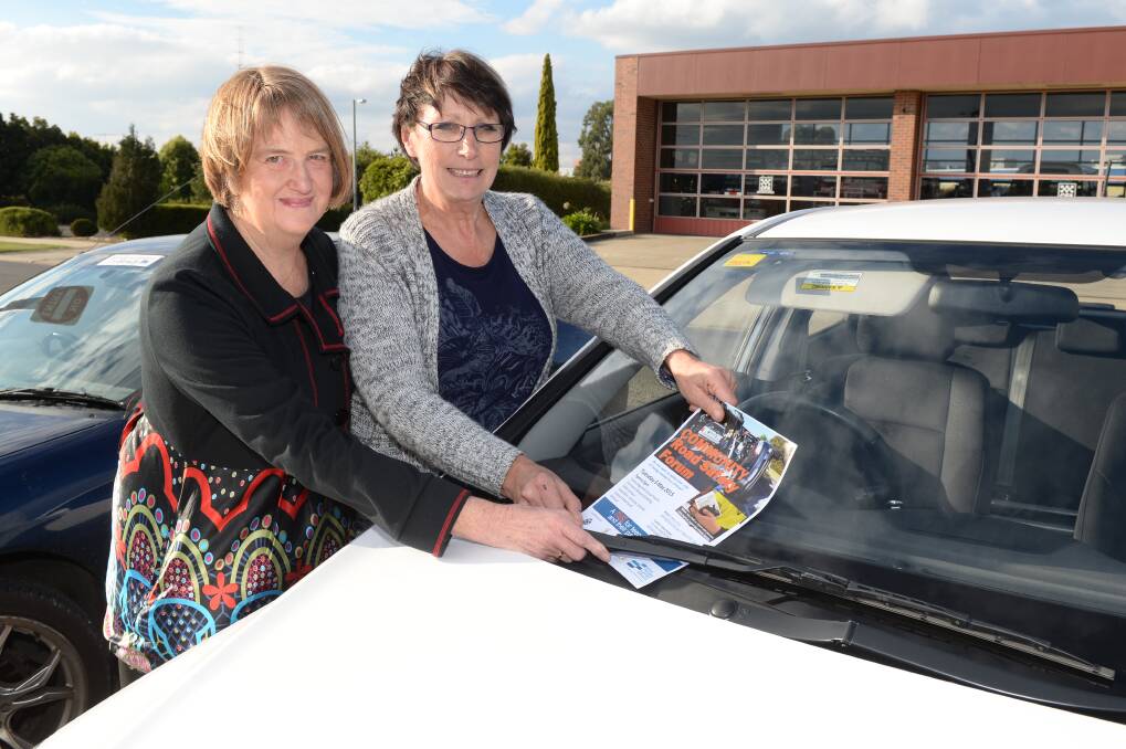 Appealing to drivers’ sensible side: Lorraine Yeomans and Chris Mair have a message to tell that is relevant for all motorists. PICTURE: KATE HEALY