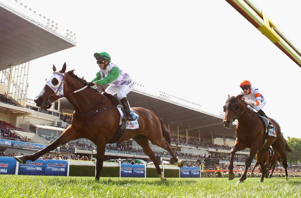 Commanding: Prince of Penzance wins the Moonee Valley Gold Cup. PICTURE: GETTY IMAGES