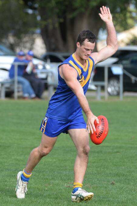 CHFL- Learmonth v Daylesford. Brenton Powell (Learmonth). Photo: Kate Healy