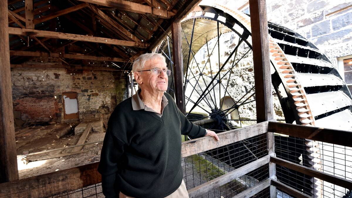 Smeaton historian Jack Sewell at the Anderson's Mill Festival. Picture: JEREMY BANNISTER
