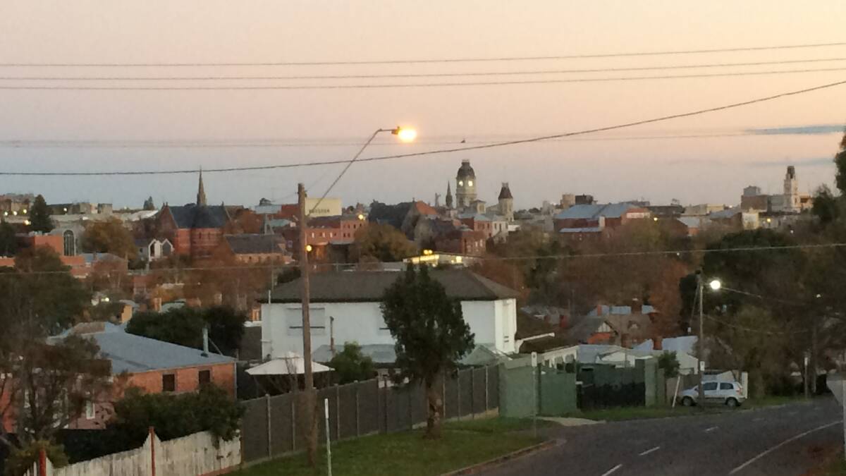 A clear start to the day in Ballarat this morning. 