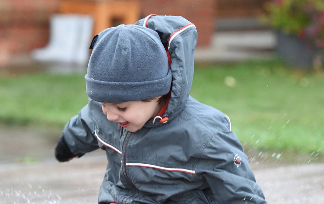  Four-year-old Max Carman will need his coat this winter. PIC: Lachlan Bence 