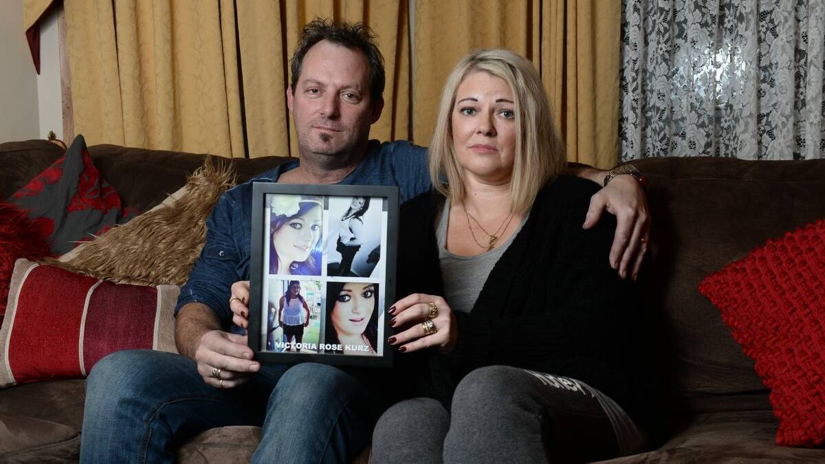HEARTACHE: Matt and Kelly Kurz want to raise awareness of black ice after the death of their daughter Tori in 2013. Photo: Adam Trafford. 