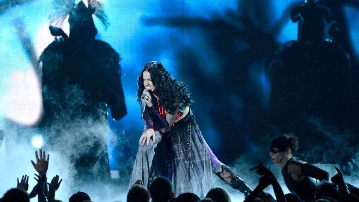 Singer Katy Perry performs onstage during the 56th GRAMMY Awards at Staples Center on January 26, 2014 in Los Angeles, California. Photo: GETTY IMAGES