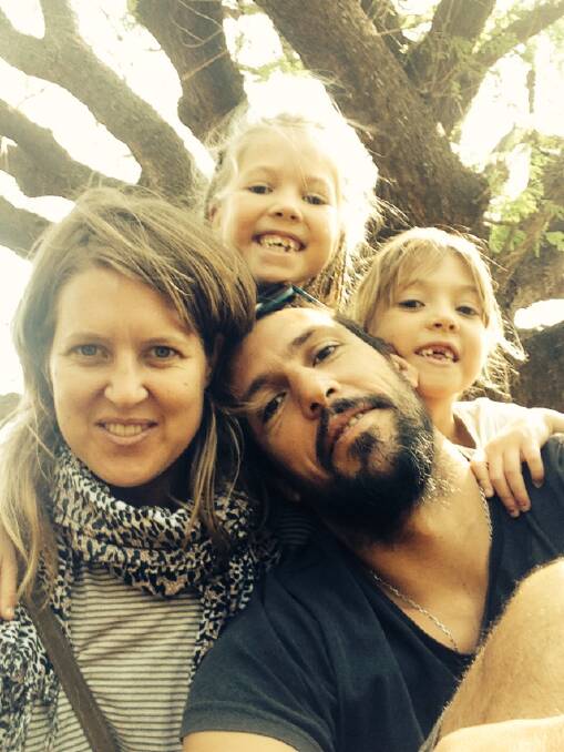 Jen and Francis Comber with their daughters Rani and Neve. PICTURE: Jen Comber