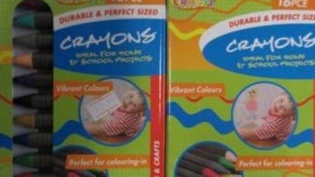 Six packets of crayons were found to contain asbestos. Photo: Supplied: ACCC