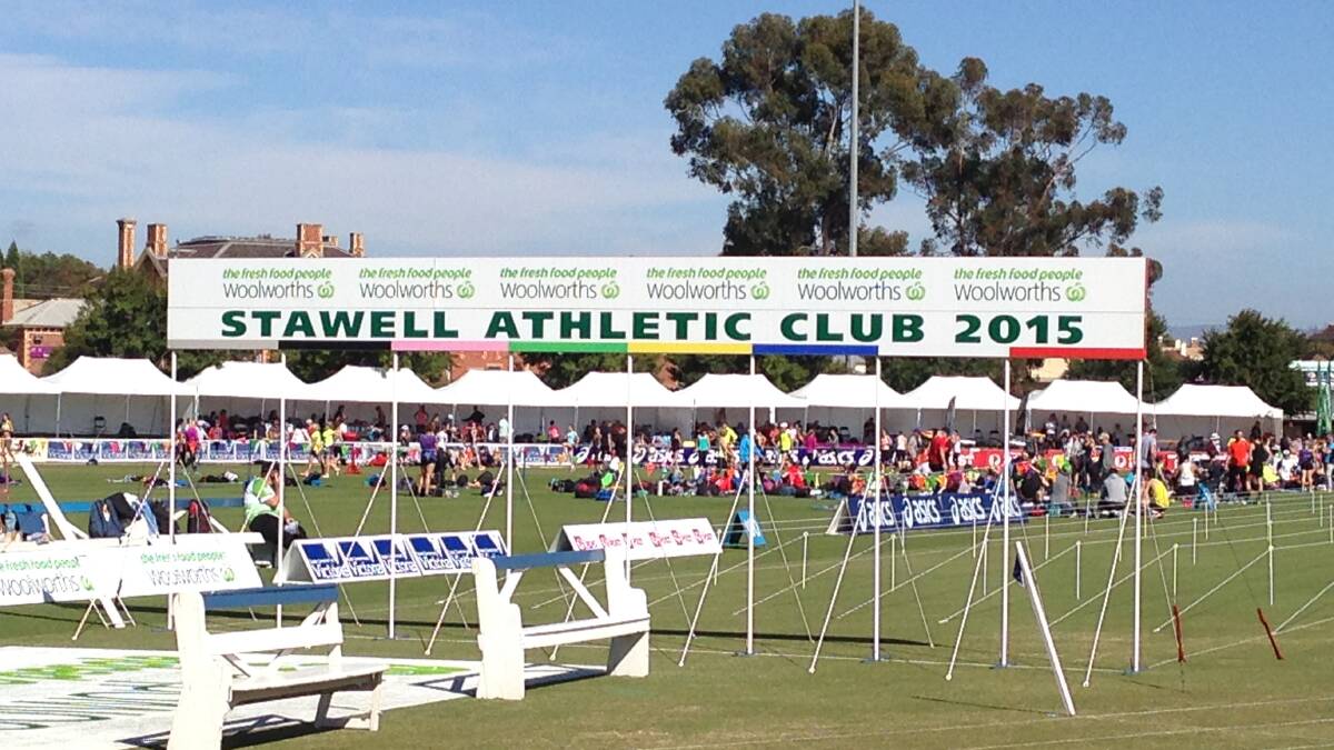 All is set for Stawell Gift heats at Central Park. Photo: Melanie Whelan