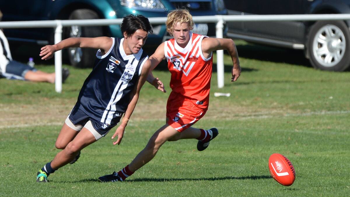 Ballarat's Ben Hutt takes on Geelong in Sunday's division one opening round in Ballarat.