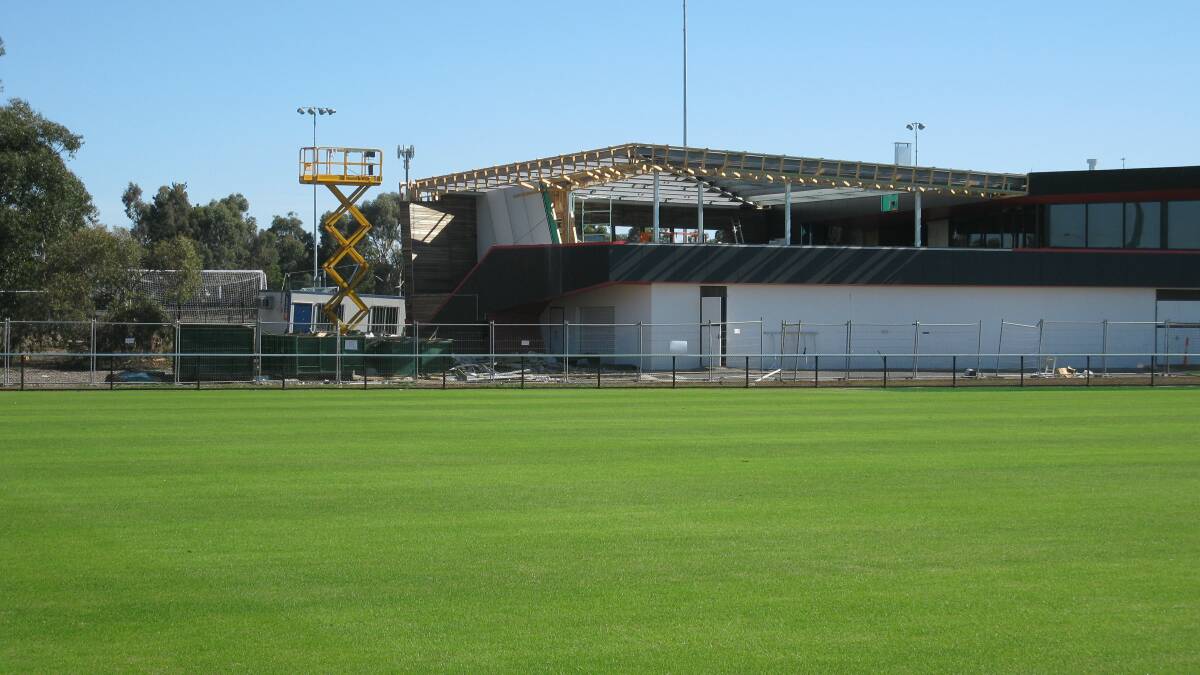 Ballarat Regional Football Facility getting ready for first game on Saturday.