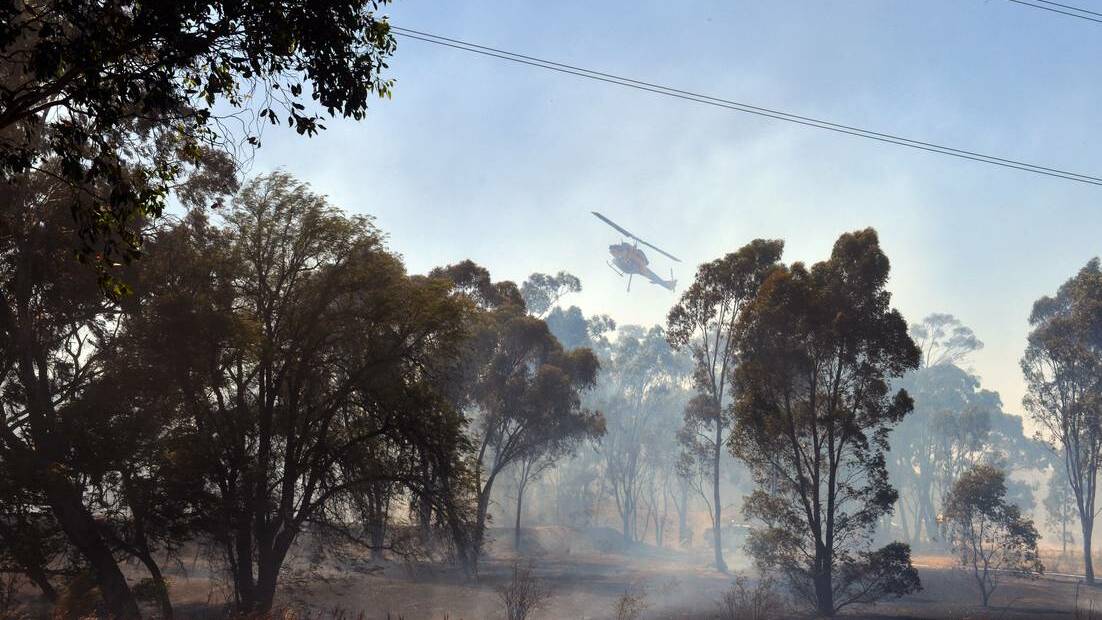 QUICK RESPONSE Fire crews battled a fire in Maiden Gully. Picture Brendan McCarthy.