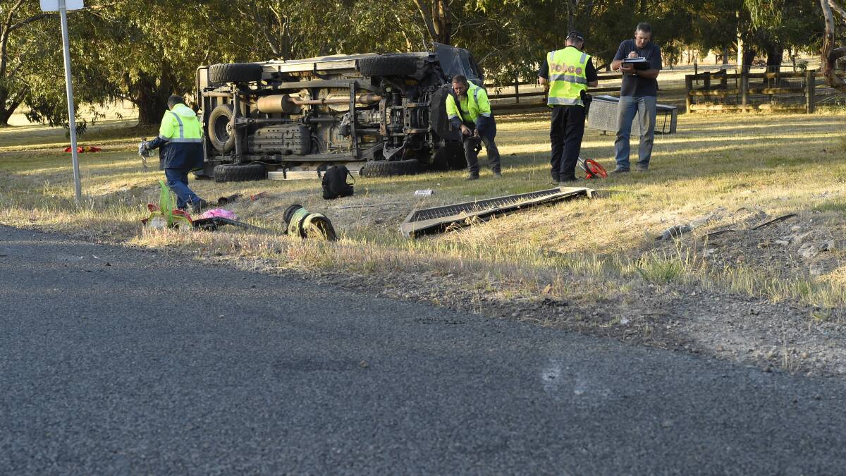 Single-vehicle crash at Haddon