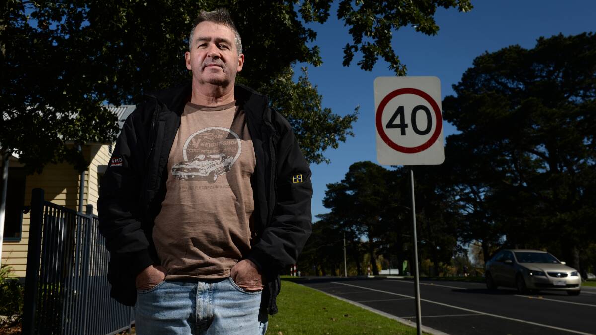Ian Carroll thinks there should be a constant speed limit around the lake instead of varying zones. PICTURE: ADAM TRAFFORD