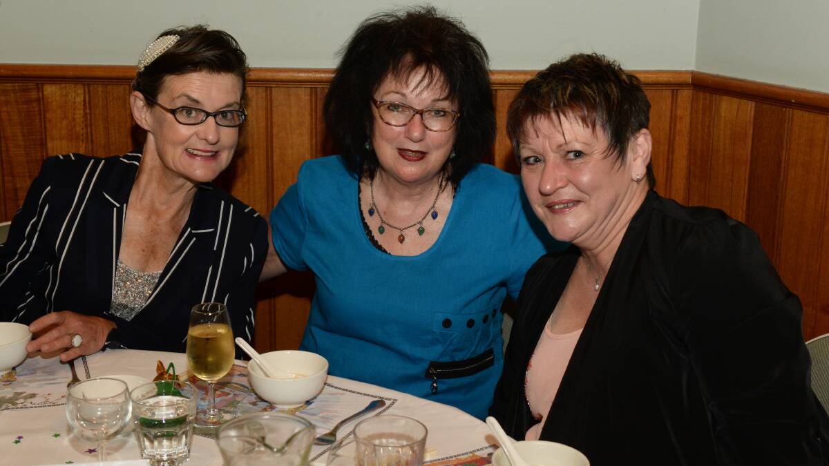 Dawn Manning, Dianne McGrath, Cheryl O'Meara at BRMC's International Womens Day dinner.