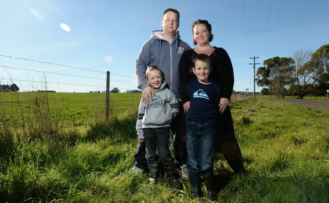 Pia and Anthony Geljon have two children of their own, Henry (7yo) and William (5yo) and foster a third child. PICTURE: ADAM TRAFFORD