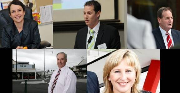 You five elected representatives for the upper house in Western Victoria.