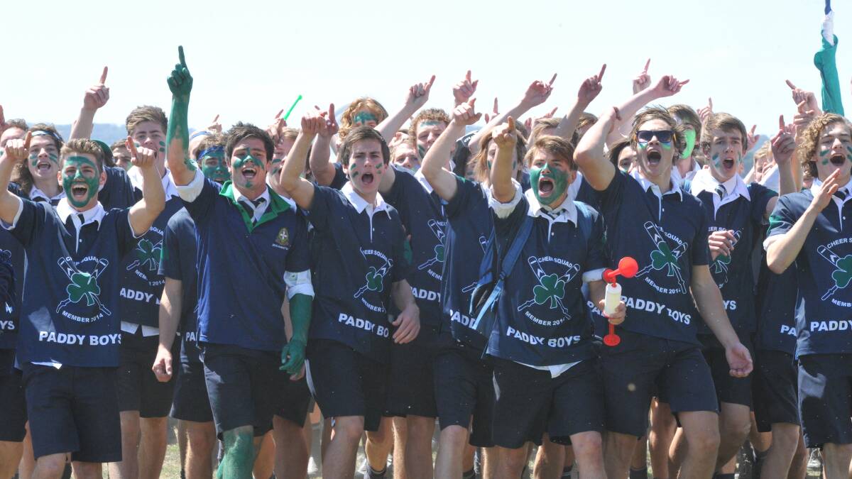 St Pats students get loud and proud. Pic: Jeremy Bannister