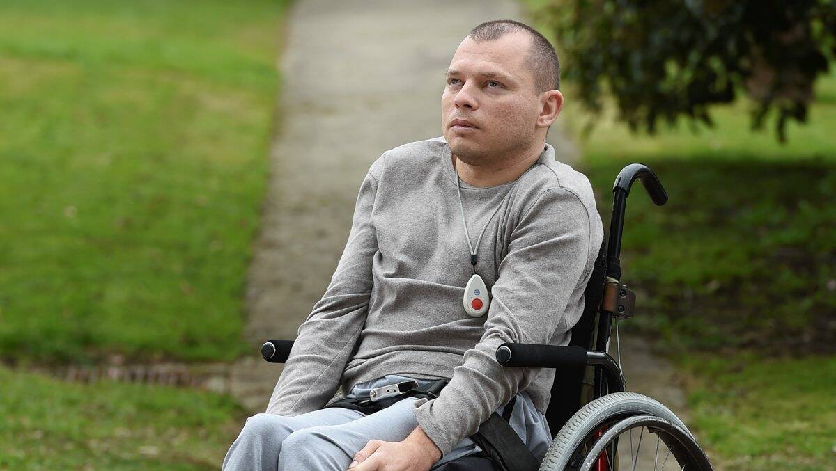 Wil Hobbs is in urgent need of the $40,000 in disability funding allotted to him in March, 2013. PICTURE: LACHLAN BENCE