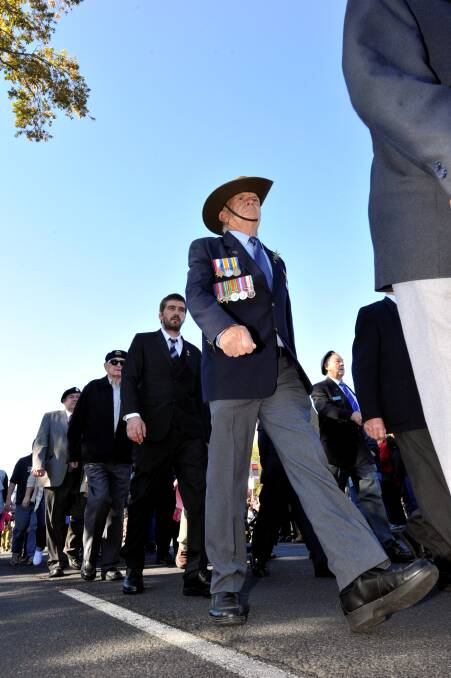 ANZAC March 2014. PICTURE: JEREMY BANNISTER