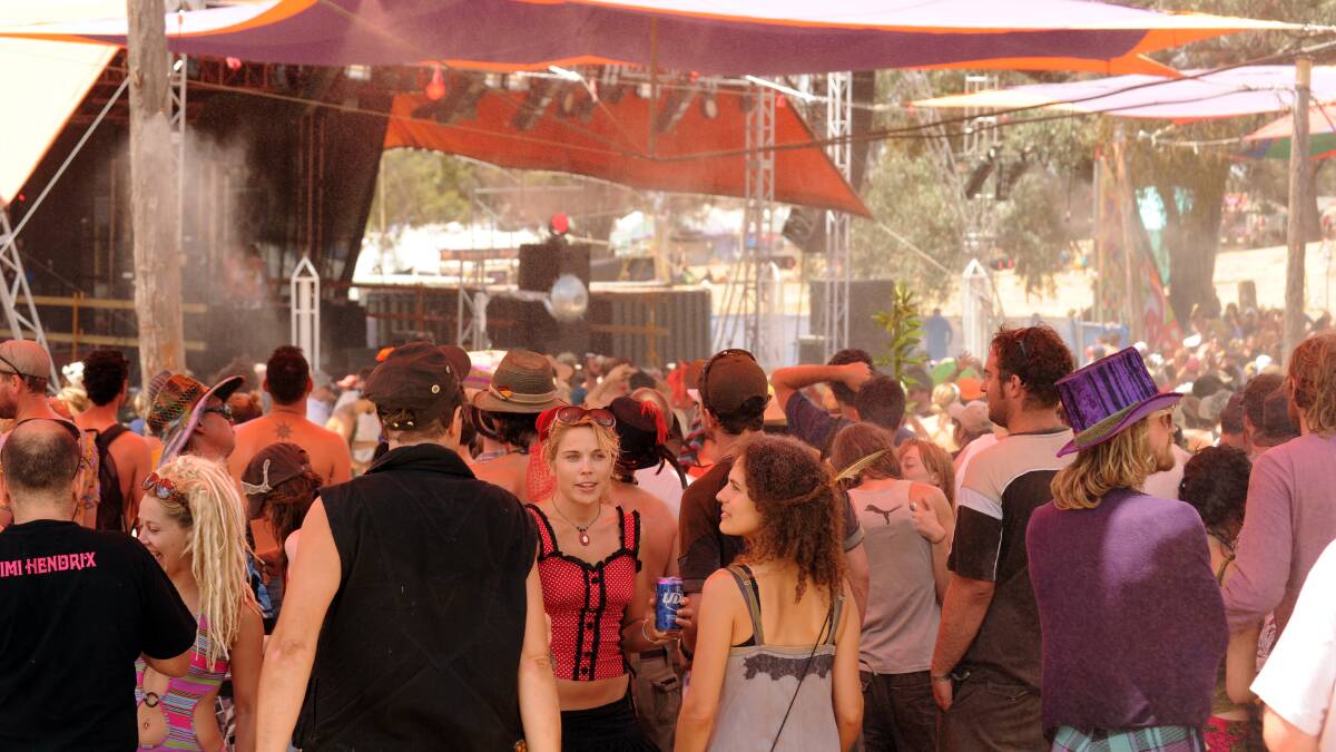 The Rainbow Serpent festival in 2012.