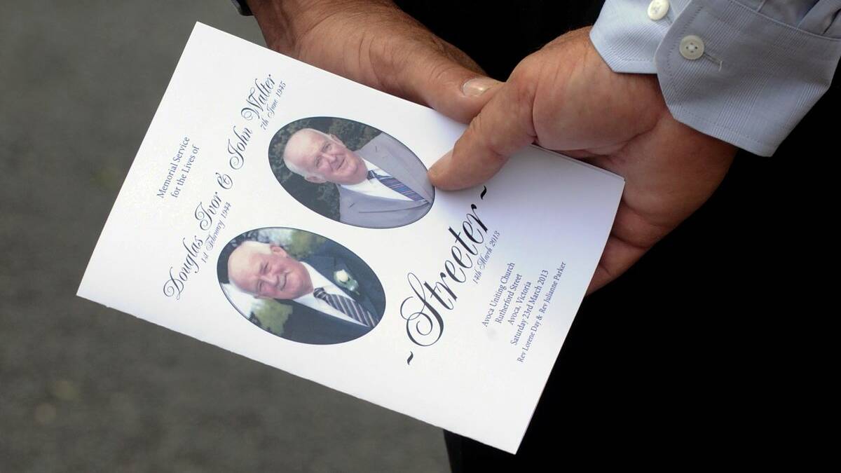 Images from Doug and John Streeter's funeral.