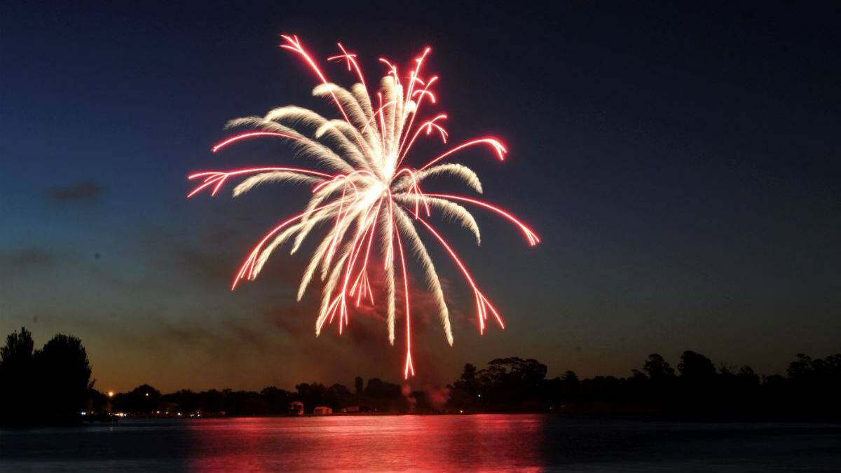 Lake Wendouree fireworks.