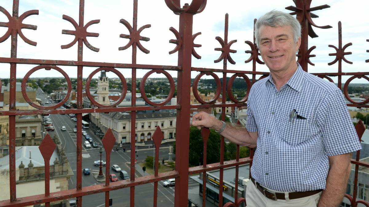 Craig's Royal Hotel managing director John Finning looking over Ballarat. PICTURE: KATE HEALY
