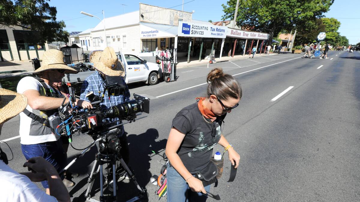 Filming for Childhood's End in Ballan. PICTURE: LACHLAN BENCE