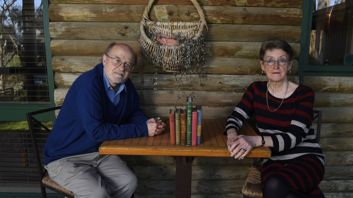 Ross Gillard and Irene Jolly are looking for a new home for the Buninyong community bookshop. PICTURE: JUSTIN WHITELOCK