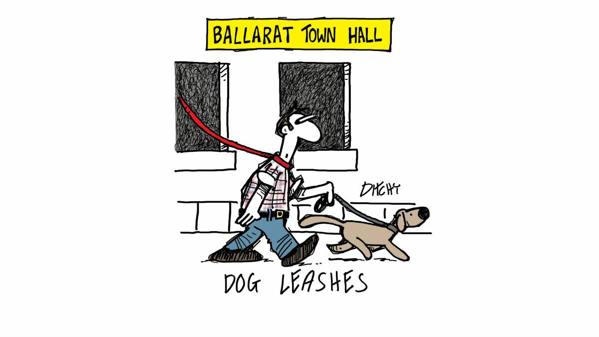 Ballarat City Council will consider making dog leashes the norm in the city this week. PICTURE: DITCHY