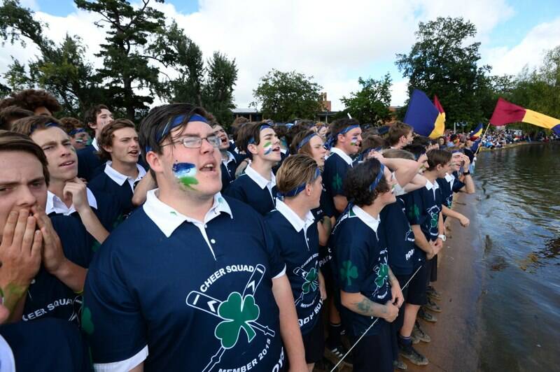 The St Pat's cheer squad. PICTURE: ADAM TRAFFORD