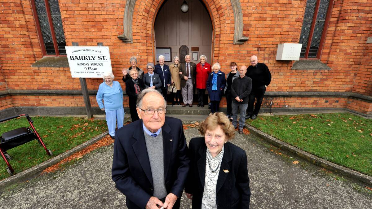Parishioners including Doug McMillan and Jean Walker, both of whom have been attending Barkly Street Uniting Church or more than 80 years, are looking forward to the 160th celebrations.