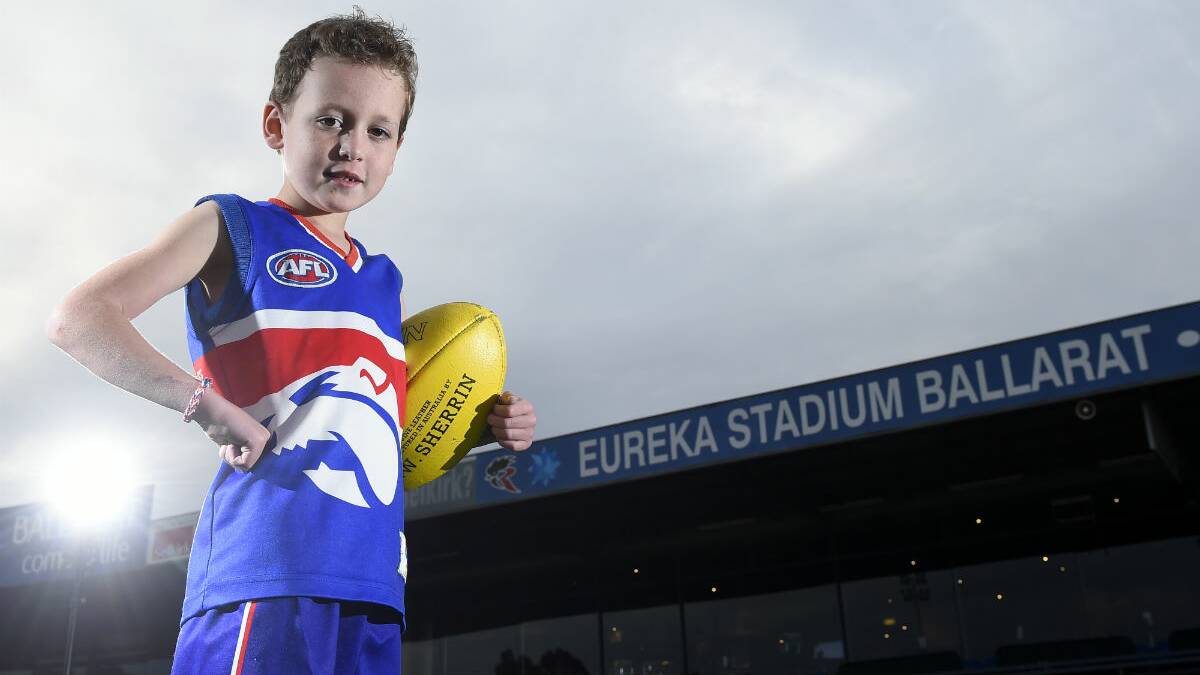 Harrison Jeffrey, 7, would be among those to benefit from an investment in sporting facilities. PICTURE: JUSTIN WHITELOCK