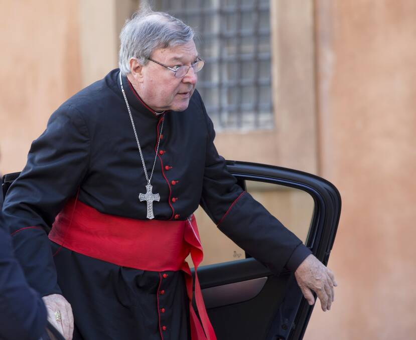 Cardinal George Pell pictured at the Vatican in October 2014. PICTURE: AP