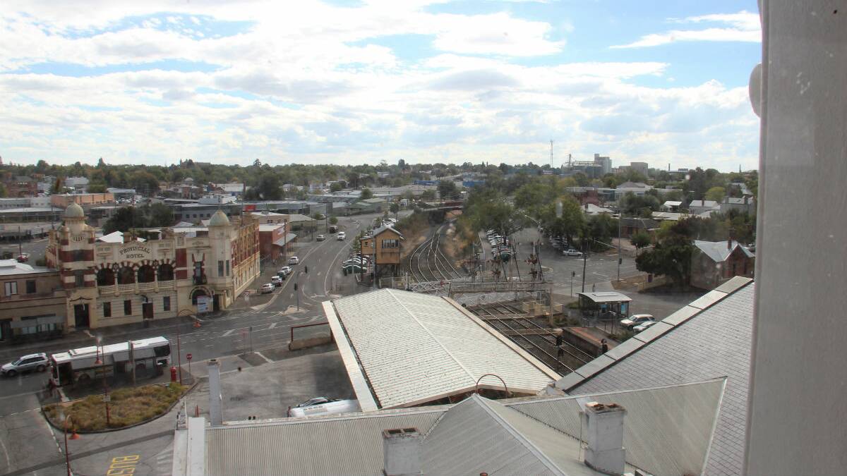 View from the tower looking towards Lake Wendouree. PICTURE: V/LINE