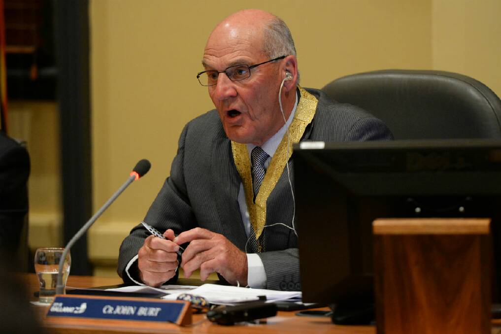 Former mayor John Burt at a council meeting at Ballarat Town Hall in September, 2013. PICTURE: ADAM TRAFFORD