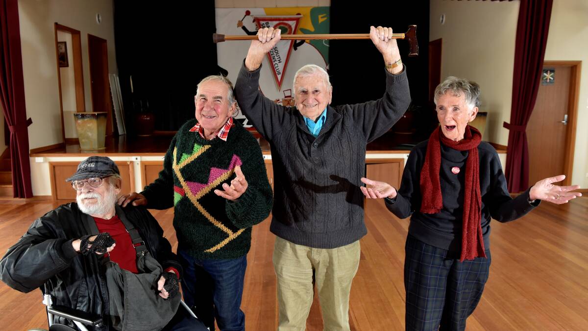 Rebel yell: Rebel elders Trevor Williams, CJ Ellis, Vic Linane and Kath Morton are recording stories around the theme of rebellion as part of the innovative program linking old and young. Picture: Jeremy Bannister