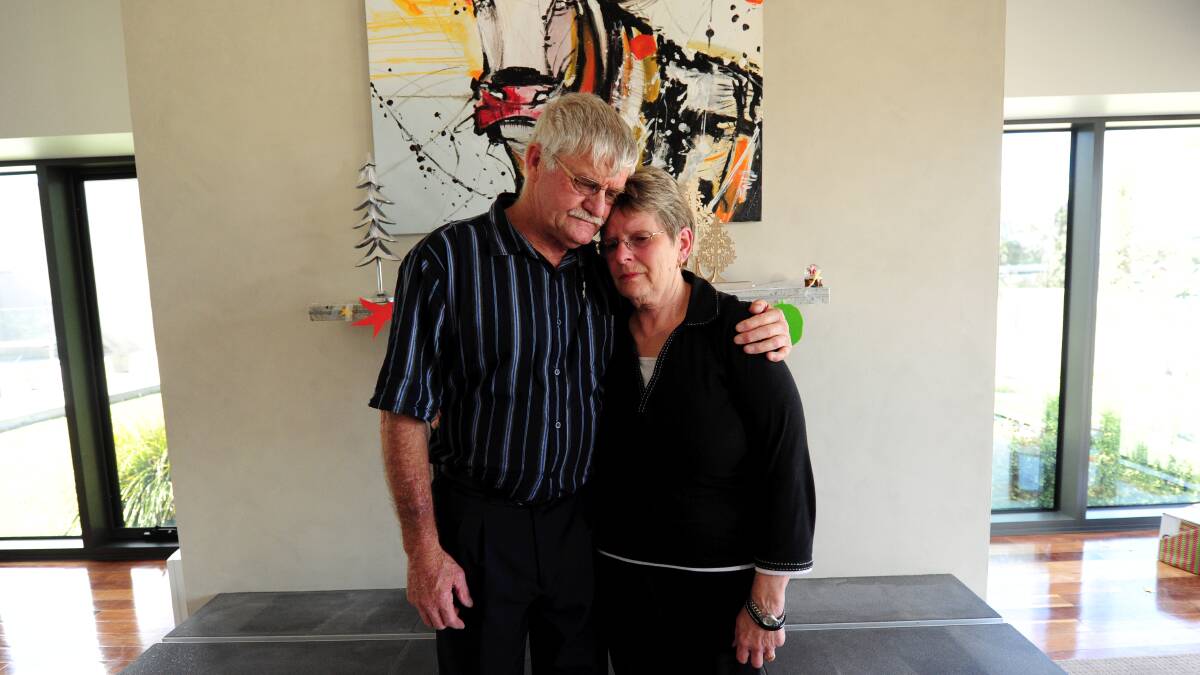 John and Denise Siermans, parents of murdered woman Sharon Siermans. PICTURE: JEREMY BANNISTER 