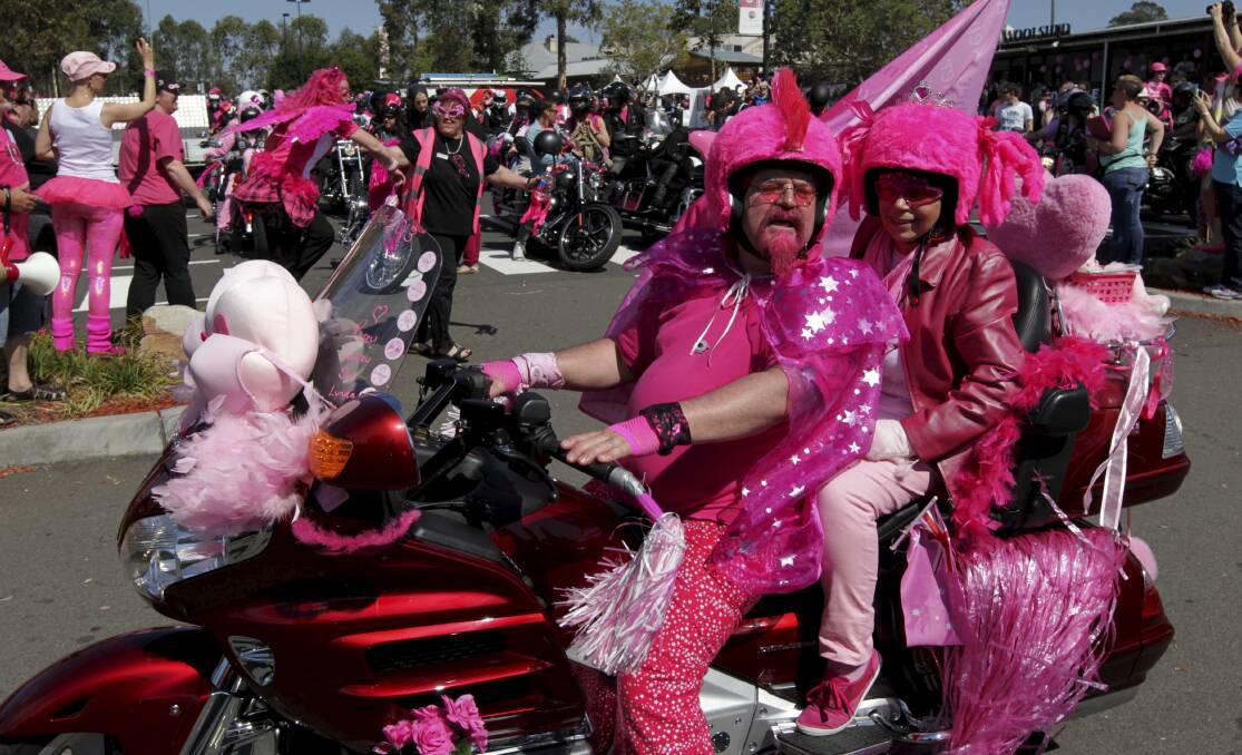 Riders from last year's Pink Ribbon Ride 
