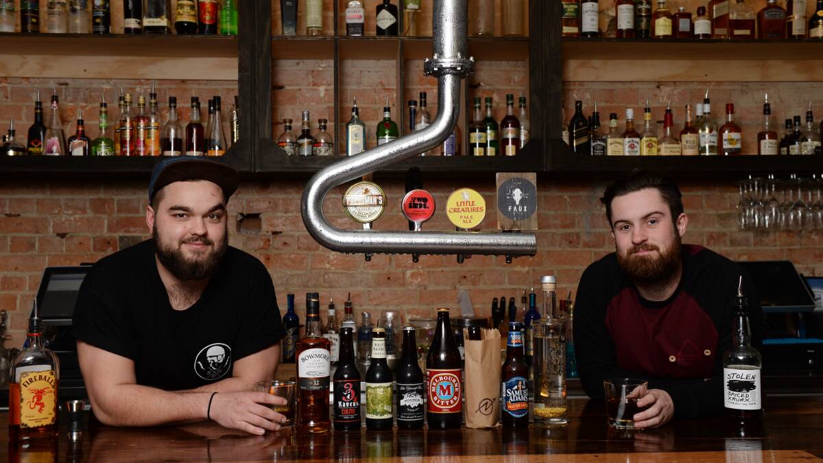 Faux Social Club owners Zac Hill and Teddy Powlett. PICTURE: KATE HEALY