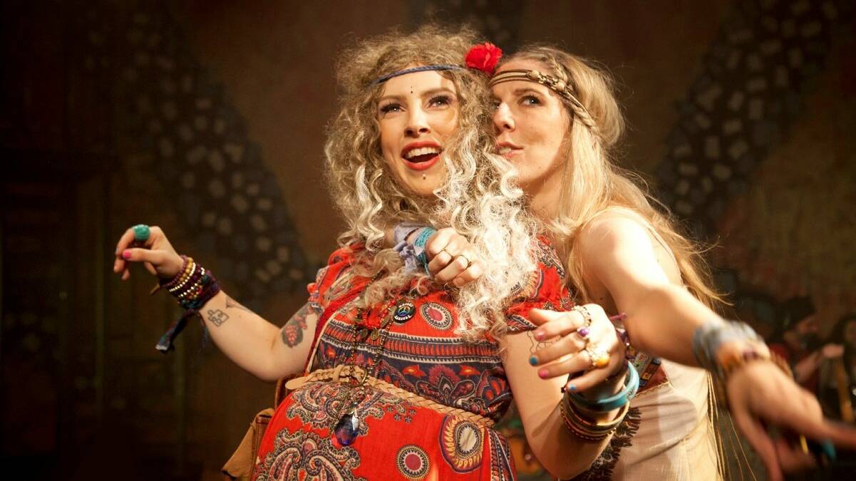 Jessica Barlow and Renee Pope-Munro in Hair the Summer of Love. PICTURE: Belinda Strodder