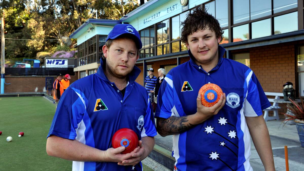 Luke Whitehead and Zach Stewart are role models for Ballarat East’s blossoming junior base. PICTURE: JEREMY BANNISTER