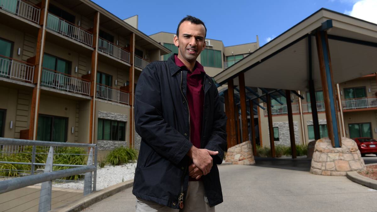 Bahrain Football Association president Sheikh Ali bin Khalifa Al Khalifa and his players are happy tenants at Creswick’s Novotel Forest Resort while in training for the 2015 Asian Cup. PICTURE: ADAM TRAFFORD