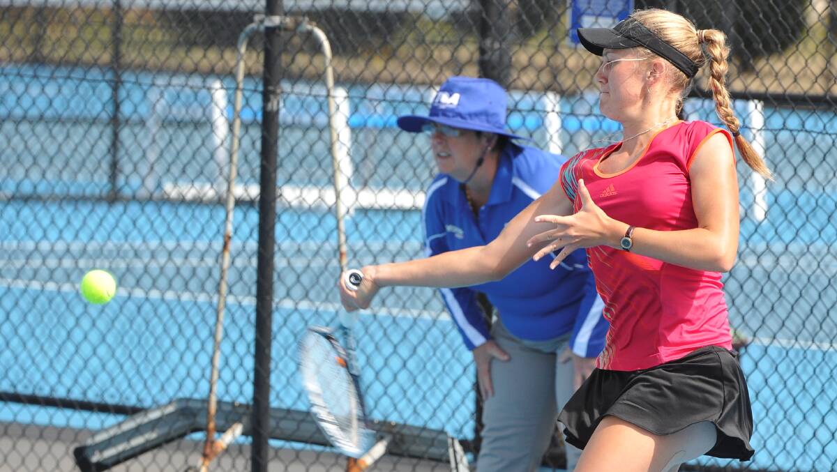 Kingston’s Zoe Hives is looking overseas after back-to-back doubles titles. picture: Lachlan Bence